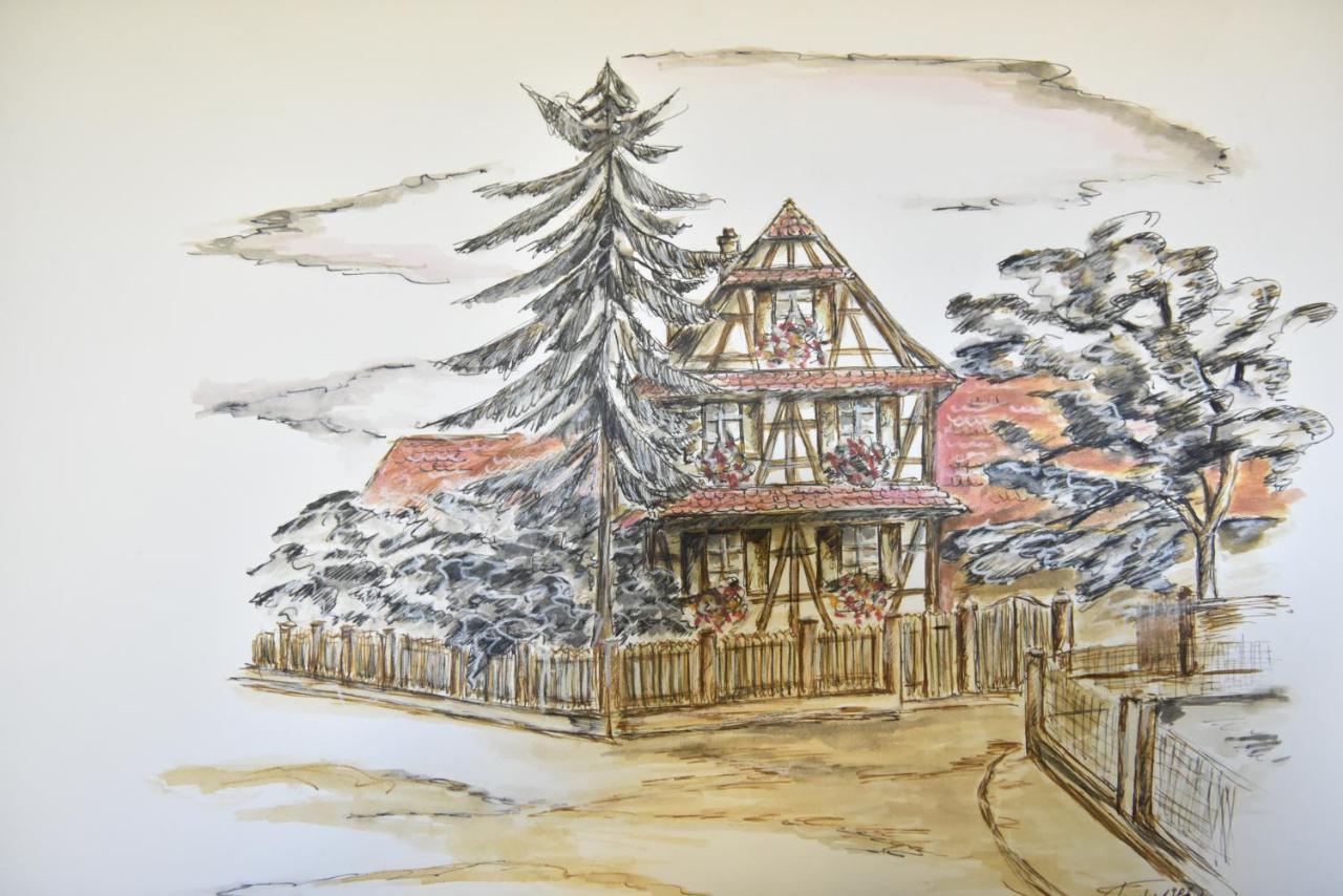 Maison D'Hotes Aux Deux Cigognes Gries Εξωτερικό φωτογραφία